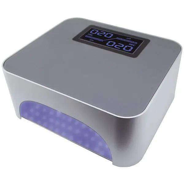 LED lámpa EQ 36W – ezüst színű LCD kijelzővel, érzekelővek, időzítővel/műkörmös lámpa