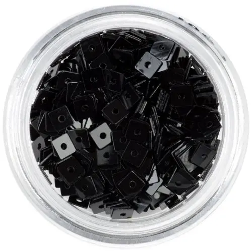 Dekorációs lyukas négyzetek - fekete