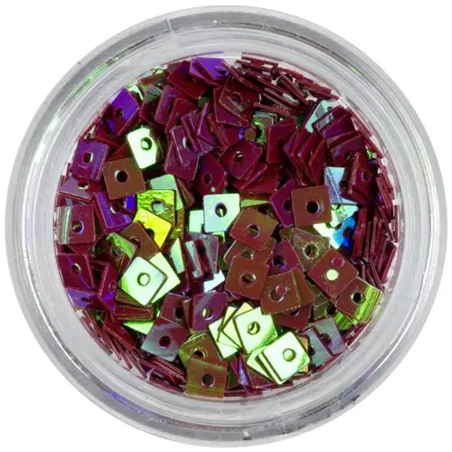 Dekorációs lyukas négyzetek - bordó