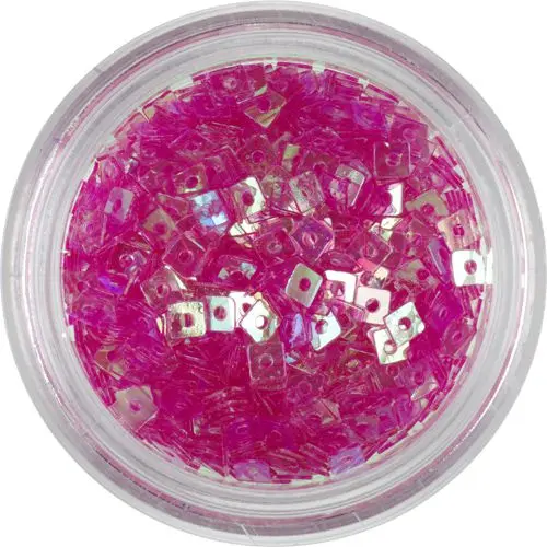 Áttetsző lyukas négyzetek - világos ciklámen