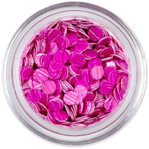 Flitter - rózsaszín, sötét rózsaszín csíkok