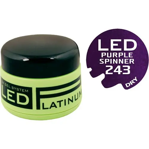 LED UV színes zselé - 243 Purple Spinner, 9g 