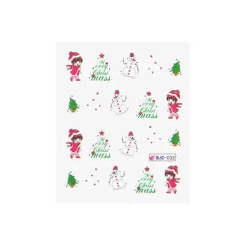 Vizes matrica karácsonyi mintákkal - 032