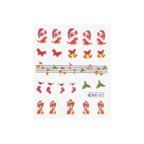 Vizes matrica karácsonyi mintákkal - 027