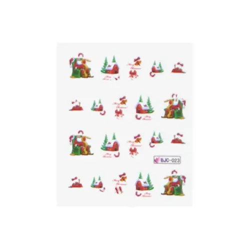 Vizes matrica karácsonyi mintákkal - 023