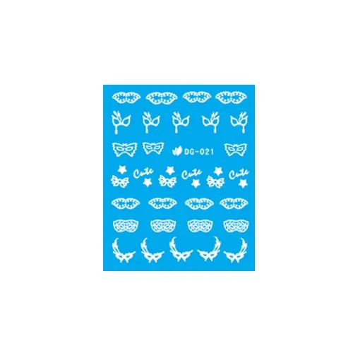 Foszforeszkálós vizes matrica - maszkok - 021 