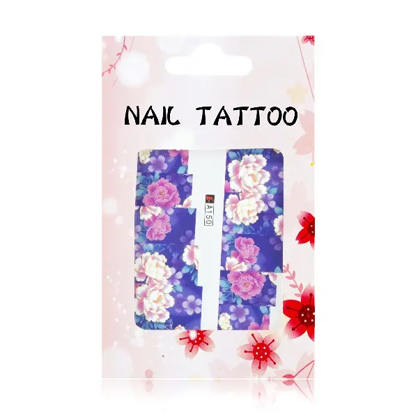 Luxus vizes matrica a köröm díszítésére – Virágok – A150