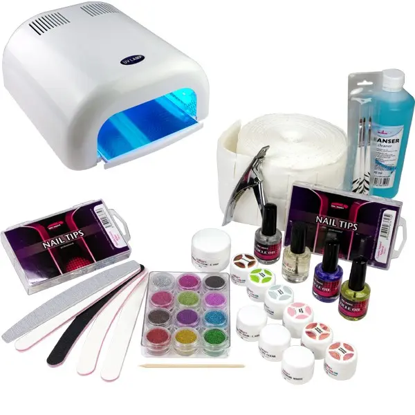 Zselé készlet - 3-fázisú rendszer, 36W fehér UV lámpa