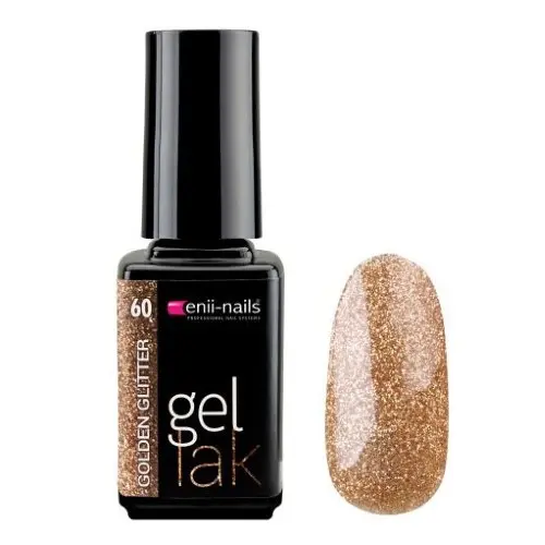 ENII Gél lakk 11ml - Golden Glitter 60/gél lakk készítés