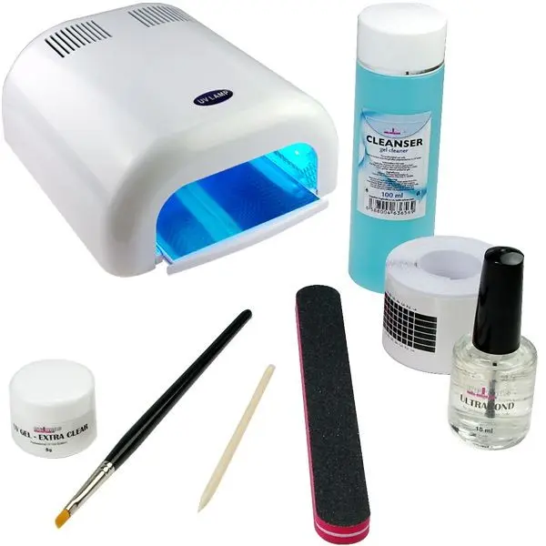 1-fázisú UV zselé rendszer - BASIC csomag, 36W fehér UV lámpa