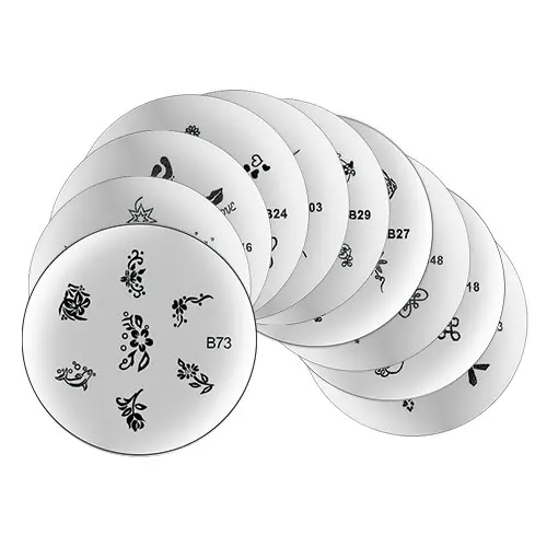 Szett 8-as: 10db Mintalemez körömdíszítéshez