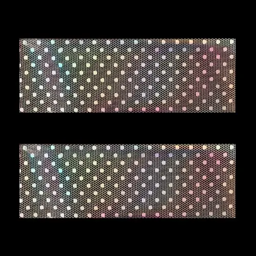 Körömdíszítő fólia - holografikus, pötyekkel