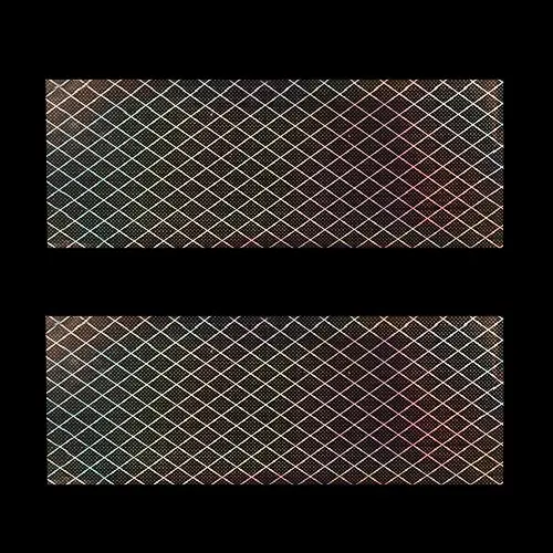 Körömdíszítő fólia - holografikus, rács motívummal