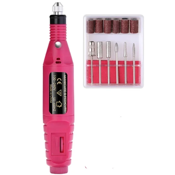 Csiszológép körmökre - sötét rózsaszín