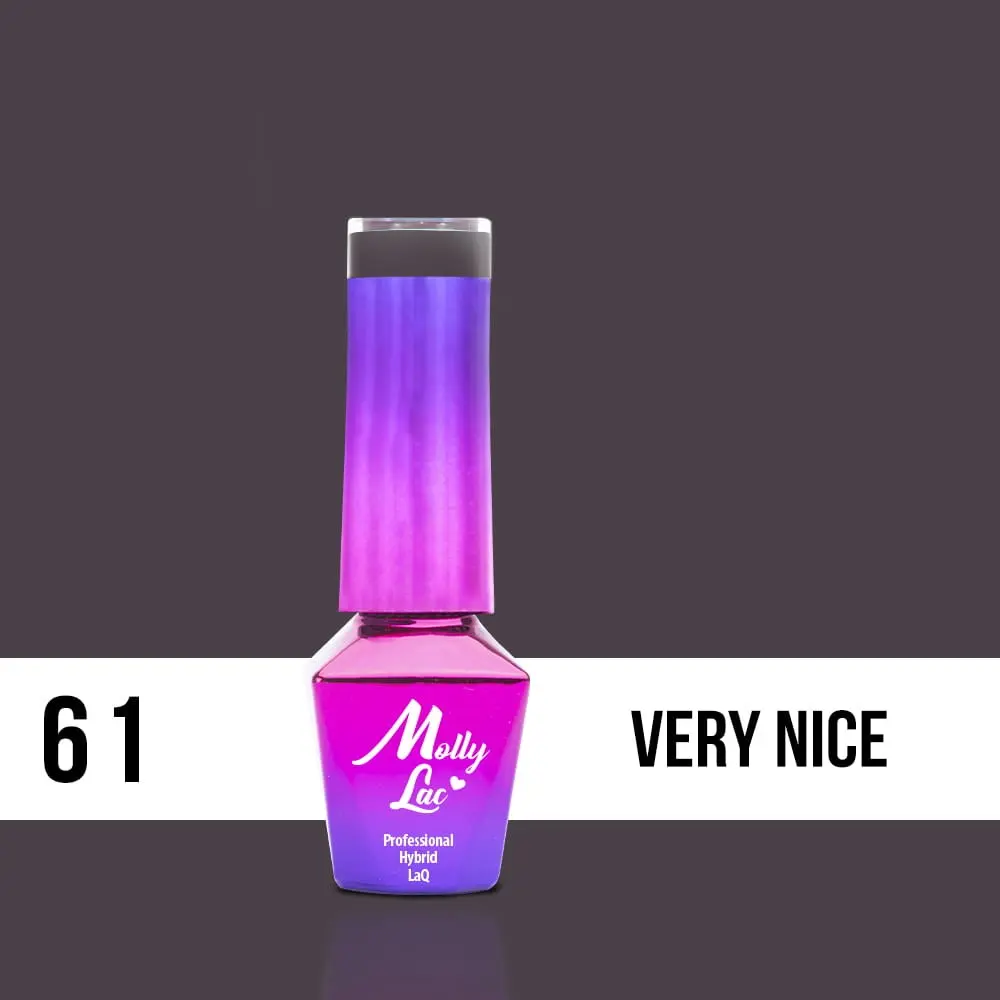 MOLLY LAC UV/LED gél lakk Delicate Woman -Very Nice 61, 5ml/gél lakk készítés