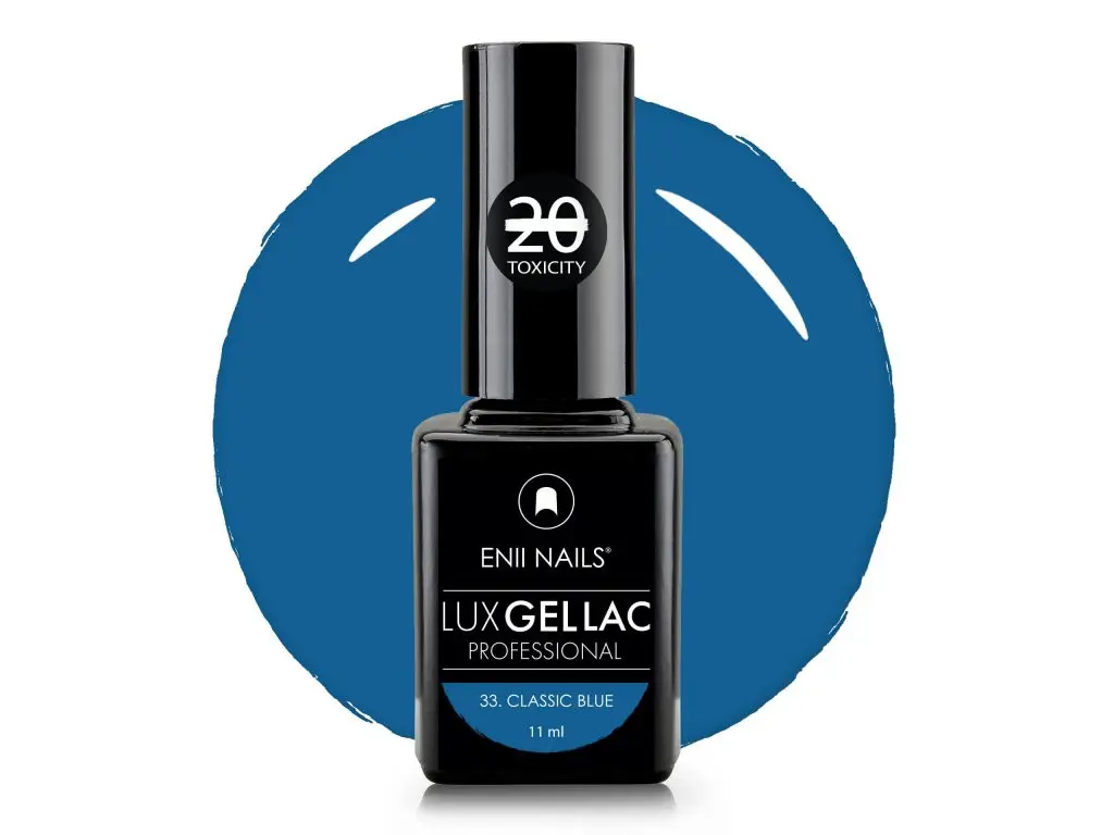 ENII LUX GEL LAC, 33 - Classic Blue, 11ml/gél lakk készítés