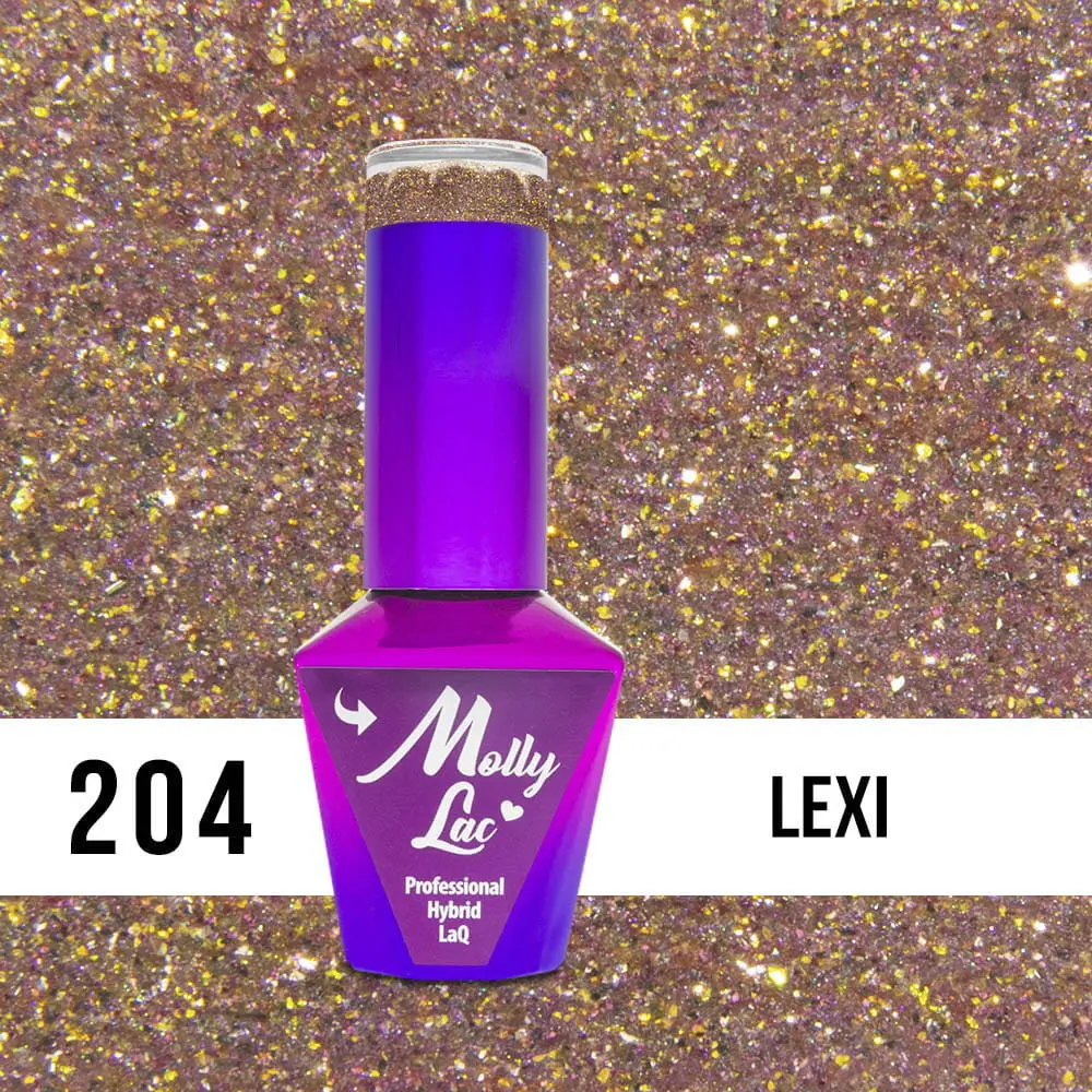 MOLLY LAC UV/LED gél lakk Sensual - Lexi 204, 10ml/gél lakk készítés