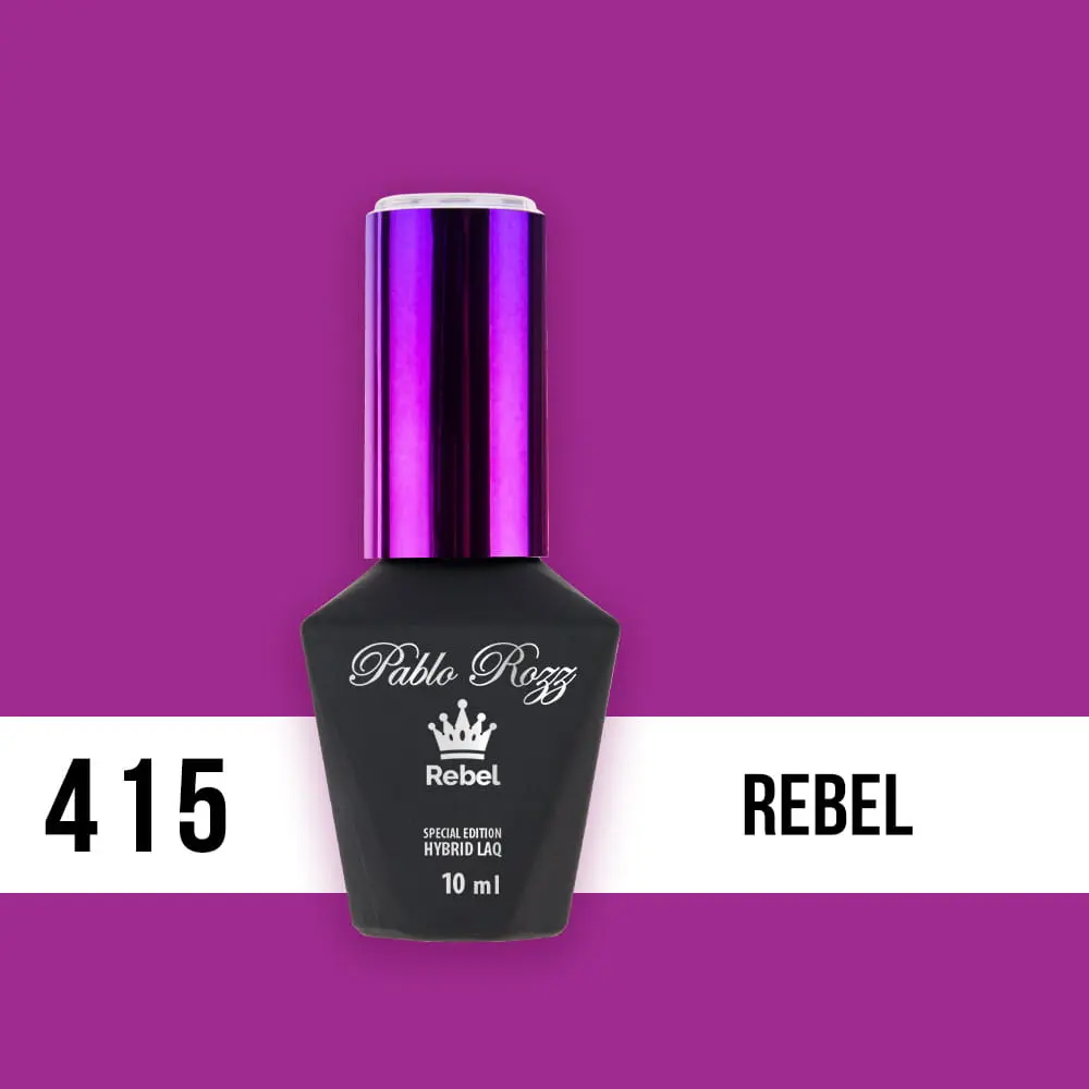 Gél lakk, UV/LED Molly Lac - Rebel 415, 10ml/gél lakk készítés