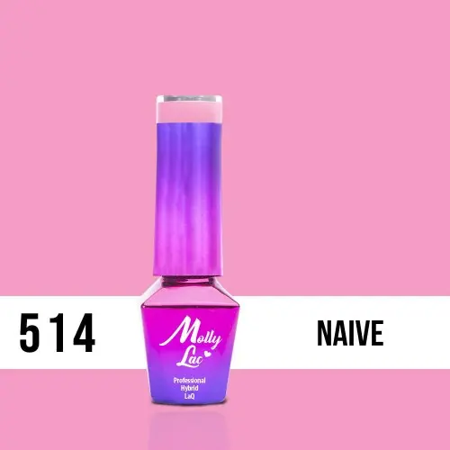 MOLLY LAC UV/LED gél lakk Miss Iconic - Naive 514, 5ml