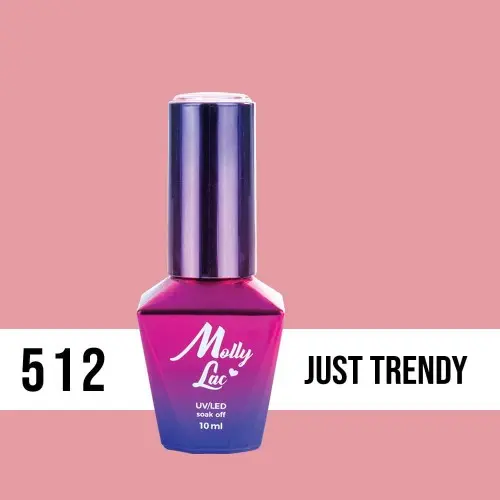 MOLLY LAC UV/LED gél lakk Miss Iconic -  Just Trendy 512, 10ml
