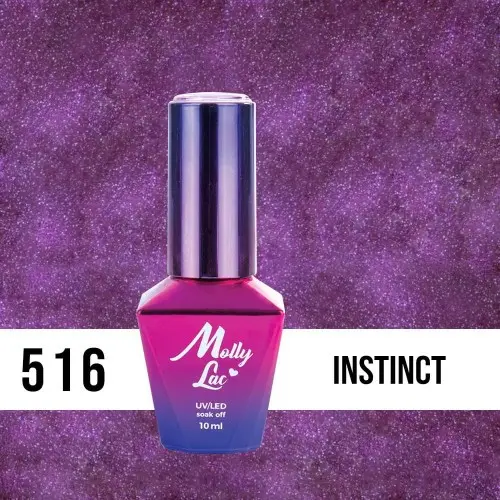 MOLLY LAC UV/LED gél lakk Miss Iconic - Instinct 516, 10ml