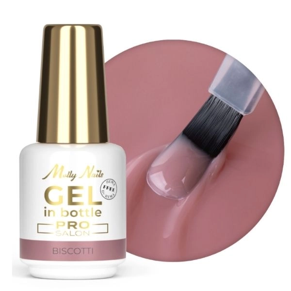 Molly Nails Gel in Bottle PRO Salon - Biscotti, 15g