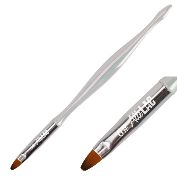 AlleLac gél ecset, fehér, ovális, 6-os számú