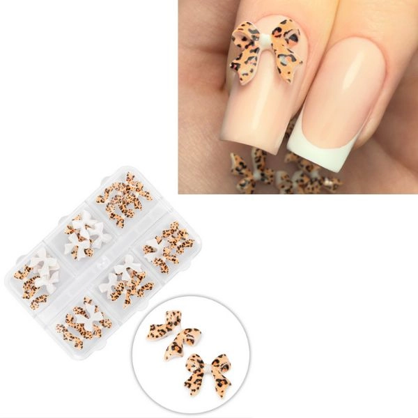 3D Körömmasnik, Doboz - Leopárd, ​​45 db