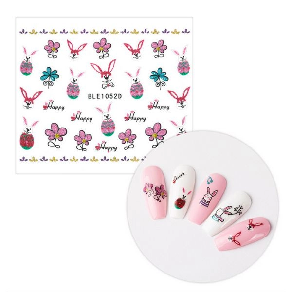 3D körömmatricák - Húsvéti BLE 1052D