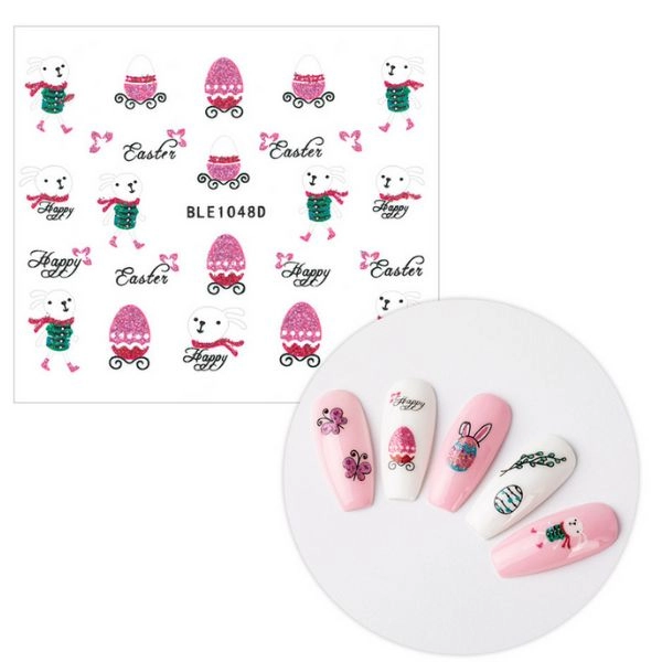 3D körömmatricák - Húsvéti BLE 1048D