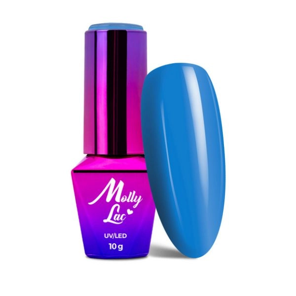 UV/LED hibrid géllakk MollyLac Cocktails & Drinks - Blue Lagoon No. 13, 10g