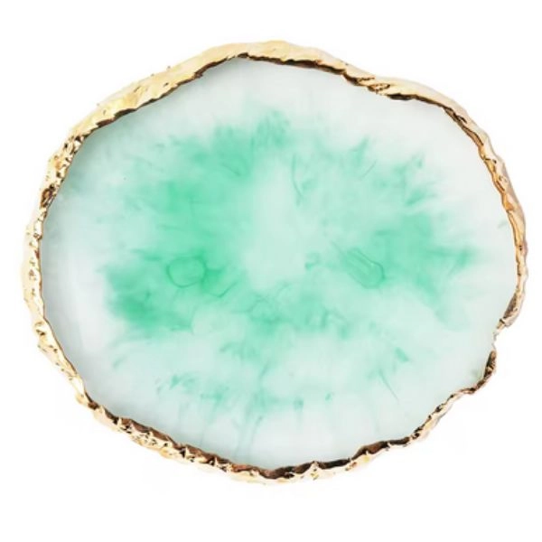 Természetes gyanta paletta színek keveréséhez, zöld