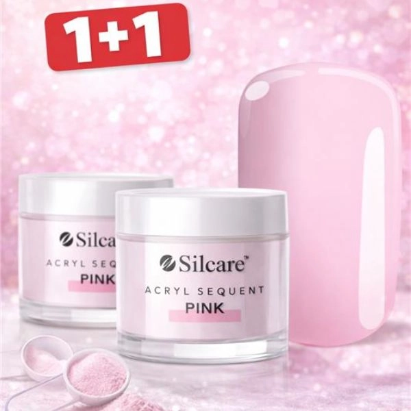 Silcare Sequent Acryl akril por - Suquent Pink, 10g - 1+1 INGYENES AKCIÓ