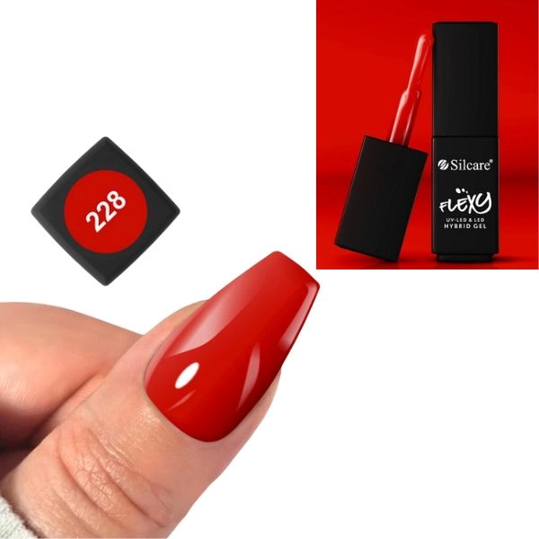 UV/LED gél lakk Flexy - Ruby Heart 228, 4,5g