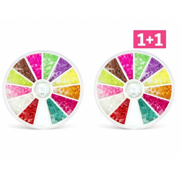 Körömdíszek boxban – négyzet - 1+1 INGYENES AKCIÓ