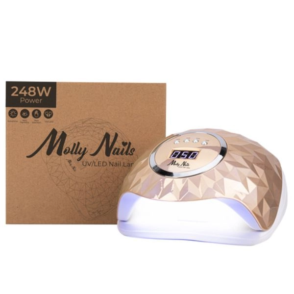 MollyNails Y13, UV/LED lámpa 248W, arany
