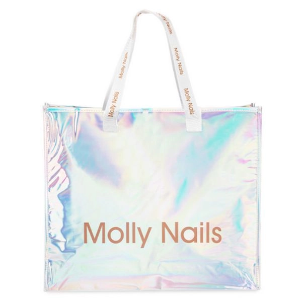 Molly Nails Premium Holo táska, fehér
