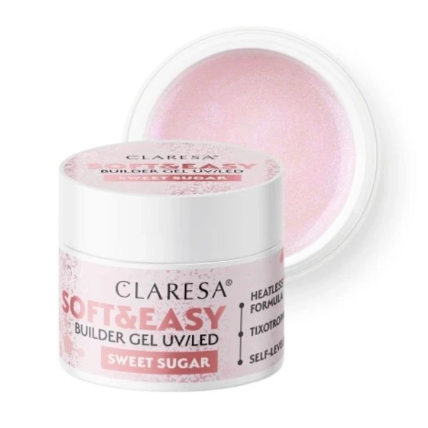 Claresa SOFT&EASY UV/LED builder gel - Sweet Sugar, 45g