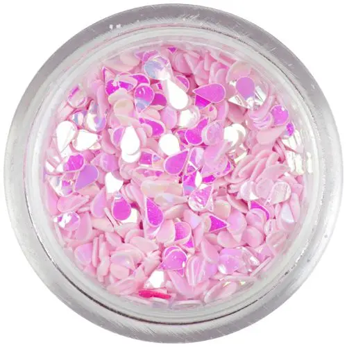 Könnycseppek - világosrózsaszín, gyöngyházfény