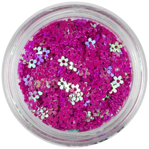 Sötétrózsaszín dísz - lyukas virágok