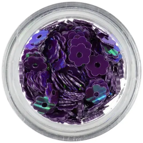 Sötétlila lyukas virágok - színes visszfény