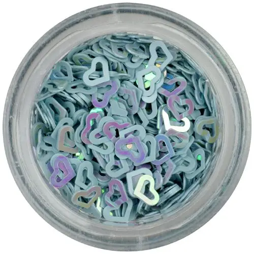 Díszítő konfetti - szürke szívecskék