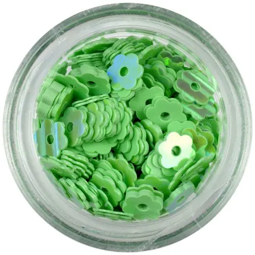 Lyukas virágok - zöld