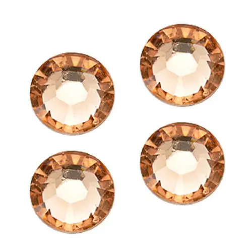 Körömdíszítő kövecskék - champagne, 3mm, 50db/strasszkő