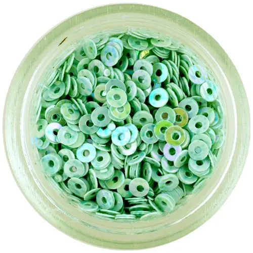 Lyukas karika – világoskék nail art flitter