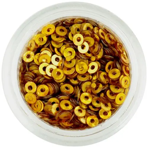 Arany színű CD flitter – lyukas karika