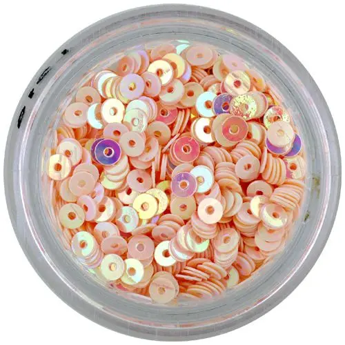 Világos rózsaszín CD flitter – lyukas karika