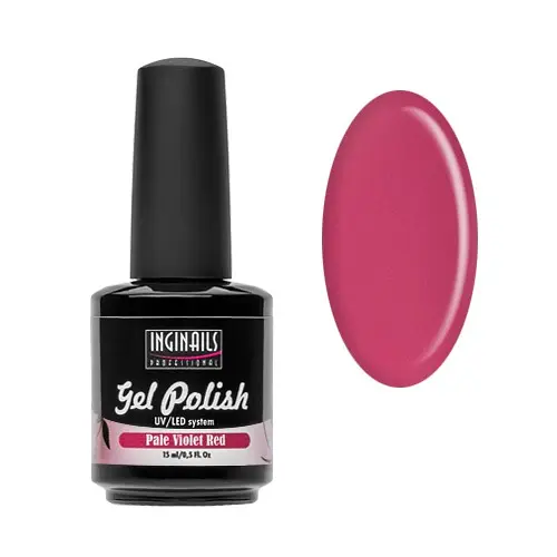 UV lakkzselé Inginails Professional 15ml - Pale Violet Red/gél lakk készítés