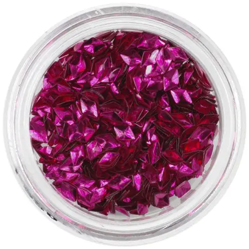 Flitterek - 3D gyémántok, sötétrózsaszín