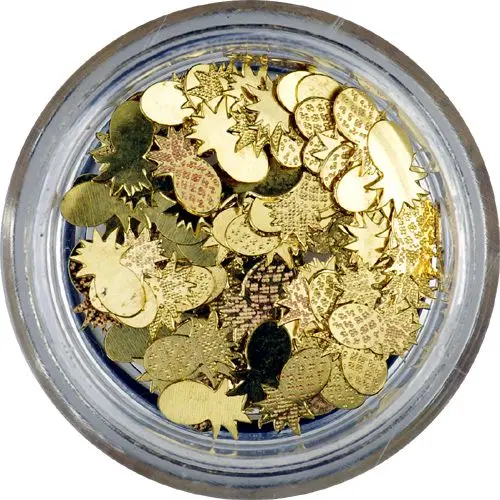 Fém körömdísz - ananászok